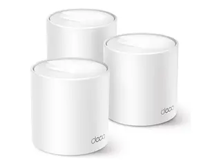 TP-Link Deco X10 V1 - Wi-Fi-system (3 rutere) - inntil 5600 kvadratfot - maske 1GbE Dobbeltbånd