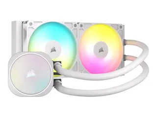 CORSAIR Nautilus 240 RS ARGB - Væskekjølesystem for prosessor Radiatorstørrelse: 240 mm - (for: LGA1851, LGA1700, AM5, AM4) - kobber - 120 mm - hvit