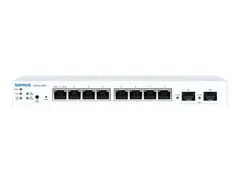 Sophos CS101-8FP - Switch - Styrt - 8 x 10/100/1000 (PoE+) + 2 x Gigabit SFP veggmonterbar, stasjonær - PoE+ (110 W) - med 3 years Support Service