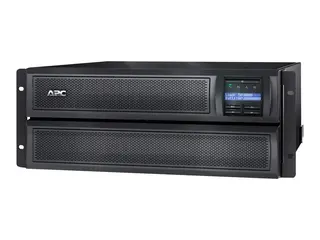 APC Smart-UPS X 3000 Rack/Tower LCD UPS (rackmonterbar/ekstern) - AC 208/230 V - 2700 watt - 3000 VA - enkeltfase - RS-232, USB - utgangskontakter: 12 - 4U - svart - APC Take-Back