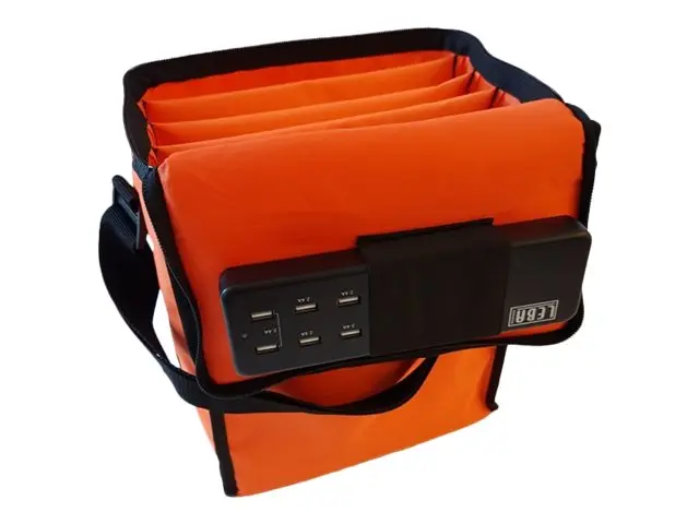 LEBA NoteBag - Skulderveske for 5 nettbrett - oransje