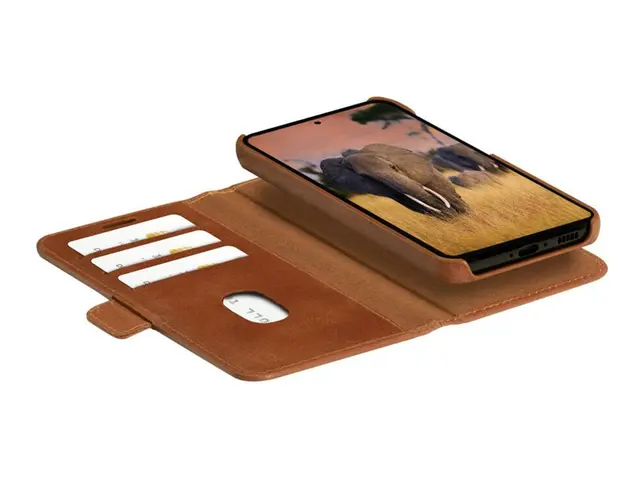 dbramante1928 Lynge - Lommebok for mobiltelefon lær gyllenbrun Sam...