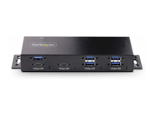 Startech 7-Port Industrial USB Hub 10Gbps Hub, Metal, Mountable, T...