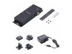 StarTech.com 4P Serial to Ethernet Adapter, IP LAN to RS232 DB9 Converter Enhetsserver - 4 porter - 100Mb LAN, RS-232 - vegg- / DIN-skinnemonterbar - TAA-samsvar - for P/N: AT925FM, GC9SF, SCNM9FF, SCNM9FM