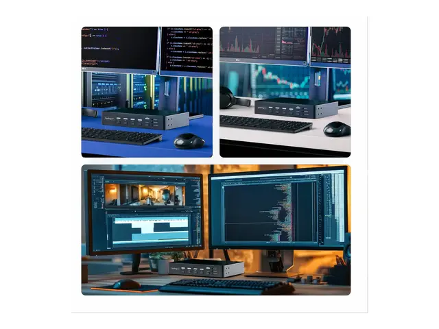 Startech - KVM / lyd USB-svitsj 4 x KVM/lyd/USB 1 lokalbruker stas...