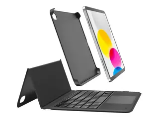 Belkin Connect - Tastatur og folioveske (verneeske) med magnetstativ - med styrepute - bakbelysning - trådløs - Bluetooth