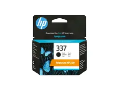 HP 337 - 11 ml - svart - original - blekkpatron for Officejet 100, 150, K7100; Photosmart C4180, C4190, D5160, D5345, D5360, D5363, D5368