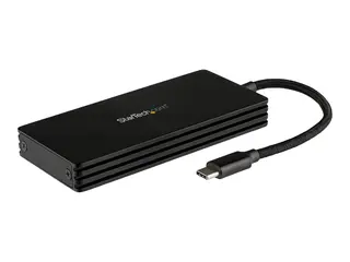 Startech M.2 SSD Enclosure for M.2 SATA Drives USB 3.1 - USB-C - Drevkabinett - M.2 - M.2 Card - USB 3.1 (Gen 2) - svart - for P/N: PEXUSB321C