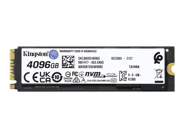 Kingston KC3000 - SSD 4096 GB intern M.2 2280 PCIe 4.0 (NVMe) for ...