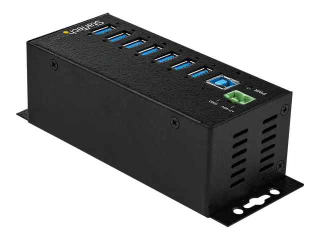 StarTech.com 7 Port USB Hub with Power Adapter, Surge Protection, ...