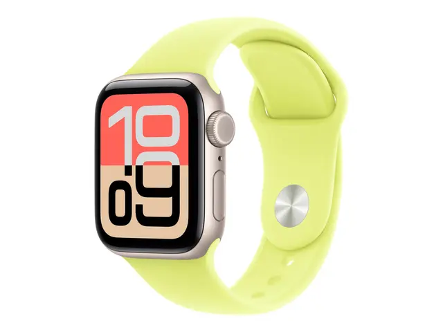 Apple - Bånd for smart armbåndsur 40mm S/M-størrelse neongul Watch...