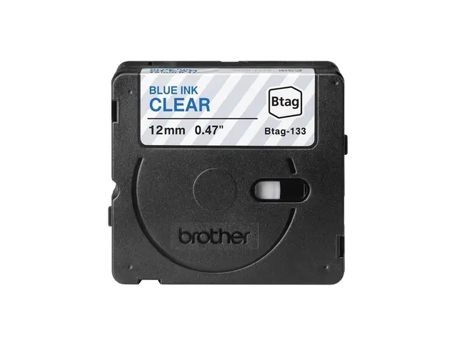 Brother BTAG-133 - Blått på klart Rull (1,2 cm x 4 m) 1 kassett(er...
