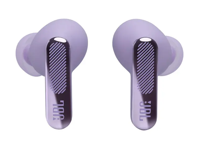JBL LIVE Beam 4 - True wireless-hodetelefoner med mikrofon i øret - Bluetooth - aktiv støydemping - purpur 