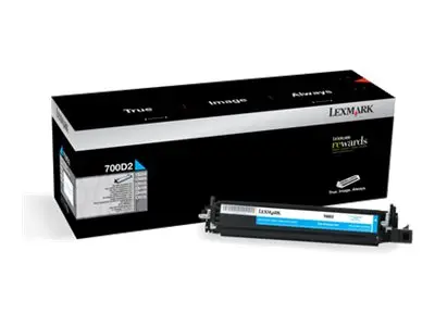 Lexmark 700D2 - Cyan - original - fremkallersett LCCP - for Lexmar...