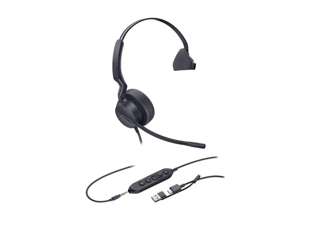 Yealink UH42 SE Mono - Hodesett - on-ear - kablet - USB-C, 3,5 mm ...