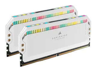 CORSAIR Dominator Platinum RGB DDR5 - sett - 64 GB: 2 x 32 GB - DIMM 288-pin - 5200 MHz / PC5-41600 - CL40 - 1.25 V - hvit