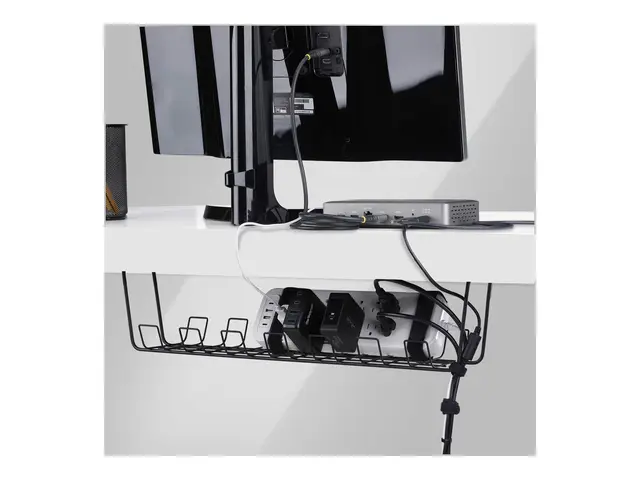 Startech - Kabelstyringsskuff basket style, power bar holder monte...