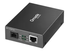 TP-Link Omada MC112CSP-20 V2.2 - Fibermedieomformer 100Mb LAN - over CAT 5/5e - 10Base-T, 100Base-TX - SC/UPC-enkeltmodus / RJ-45 - opp til 20 km - 1550 (RX) / 1310 (TX) nm