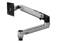 Ergotron LX - Monteringskomponent (leddarm, stangkrave, utvidelse) Konstant kraftteknologi - for LCD-skjerm - polert aluminium med svarte aksenter - skjermst&#248;rrelse: opptil 40&quot; - skrivebordsfeste - for P/N: 45-295-026