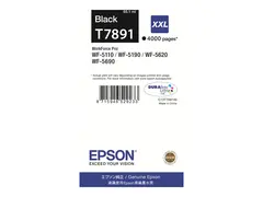Epson T7891 - 65.1 ml - XXL-størrelse svart - original - skriverpatron - for WorkForce Pro WF-5110DW, WF-5190DW, WF-5190DW BAM, WF-5620DWF, WF-5690DWF, WF-5690DWF BAM