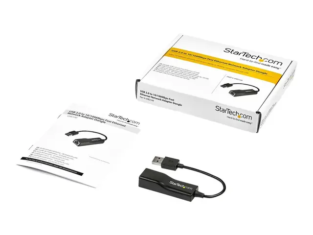 StarTech.com USB 2.0 to 10/100 Mbps Ethernet Network Adapter Dongl...