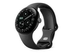 Google Pixel Watch 4 - 41 mm - mattsvart aluminium smartklokke med aktivt b&#229;nd - fluoroelastomer with soft-touch coating - obsidian - b&#229;ndbredde: L - 32 GB - LTE, UWB, NFC, Bluetooth, Wi-Fi 6 - 4G - 31 g