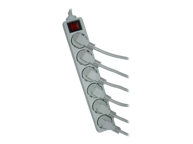 Elivi - Flerkoplingslist - AC 250 V - utgangskontakter: 6 (6 x str...