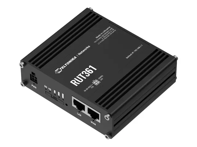 Teltonika RUT361 - Trådløs ruter WWAN 2,4 GHz 3G, 4G DIN-skinnemon...