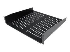 STARTECH.COM CABSHELFV Black Vented Universal Server Rack Cabinet Shelf