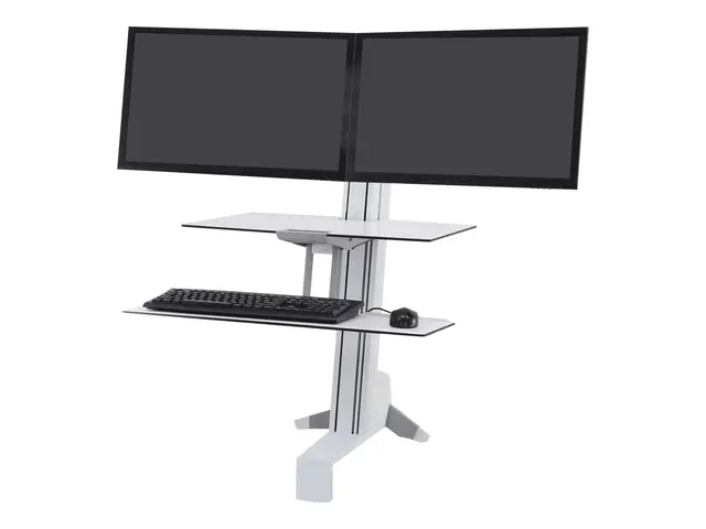 Ergotron WorkFit-S Dual Workstation - Stående skrivebordomformer r...