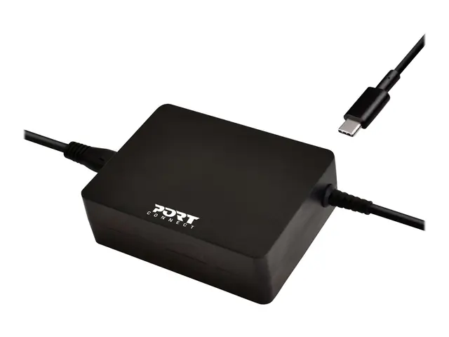 PORT Connect POWER SUPPLY TYPE C - Strømadapter AC 100-240 V 90 wa...