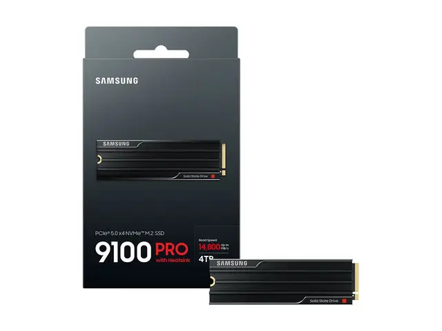 Samsung 9100 PRO MZ-VAP4T0 - SSD kryptert 4 TB med kjøleribbe inte...