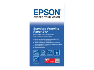 Epson Proofing Paper Standard - Halvmatt 9 mille - 330 x 482 mm - 240 g/m² - 100 ark rettepapir - for SureColor SC-P10000, P20000, P6000, P7000, P7500, P8000, P9000, P9500, T3200, T5200, T7200