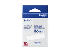 Brother TZe-CL6 - Rull (3,56 cm x 8 m) 1 kassett(er) rensebånd for P-Touch PT-3600, 530, 550, 9200, 9400, 9500, 9600, 9800, D800; P-Touch Cube Pro PT-P910