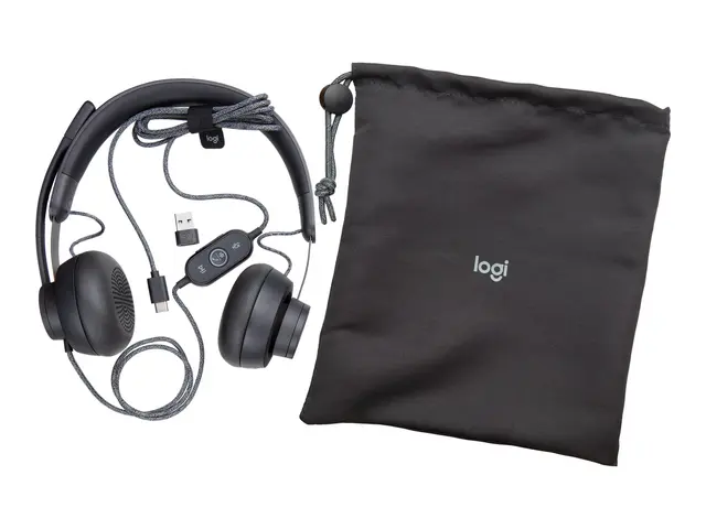 Logitech Zone Wired MSFT Teams - Hodesett - on-ear - kablet - USB-...
