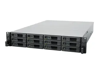 Synology SA3410 - NAS-server - 12 brønner kan monteres i rack - SATA 6Gb/s / SAS - RAID RAID F1, JBOD, 0, 1, 5, 6, 10 - RAM 16 GB - Gigabit Ethernet / 10 Gigabit Ethernet - iSCSI støtte - 2U