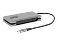 StarTech.com 4-Port USB-C Hub, 4x USB-C Ports, USB 3.1 10Gbps, Portable USB C Hub with 100W Power Delivery Pass-Through, Portable USB Type C Hub w/ 9.8in (25cm) Wrap-Around Cable USB Expansion Hub (HB31CM4CPD3) - hub - 4 porter