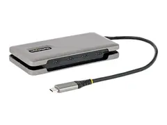 StarTech.com 4-Port USB-C Hub, 4x USB-C Ports, USB 3.1 10Gbps, Portable USB C Hub with 100W Power Delivery Pass-Through, Portable USB Type C Hub w/ 9.8in (25cm) Wrap-Around Cable USB Expansion Hub (HB31CM4CPD3) - hub - 4 porter