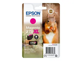 Epson 378XL - 9.3 ml - XL - magenta - original blære med RF/lyd-alarm - blekkpatron - for Expression Home XP-8605, 8606; Expression Home HD XP-15000; Expression Photo XP-8500, 8700