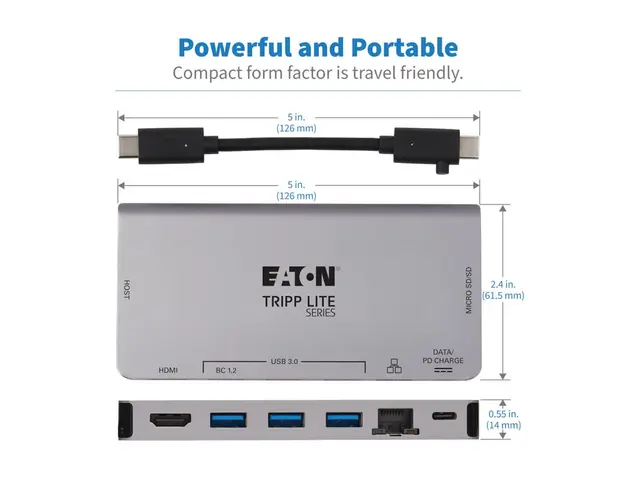 Eaton Tripp Lite Series USB C Docking Station Hub 4k w/ HDMI, Gbe ...