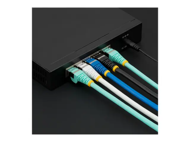 StarTech.com 50cm CAT6a Ethernet Cable - Aqua Low Smoke Zero Halog...