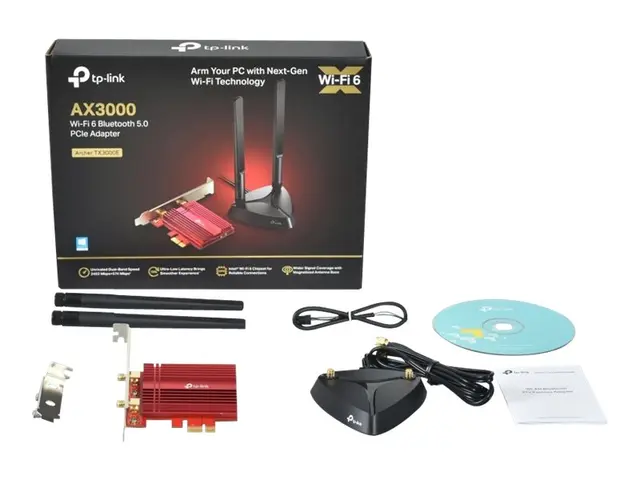 TP-Link Archer TX3000E - Nettverksadapter PCIe Bluetooth 5.0, 802....