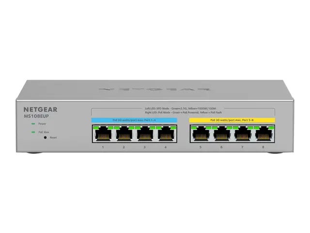 NETGEAR Plus MS108EUP - Switch Styrt 4 x 100/1000/2.5G (PoE++) + (...