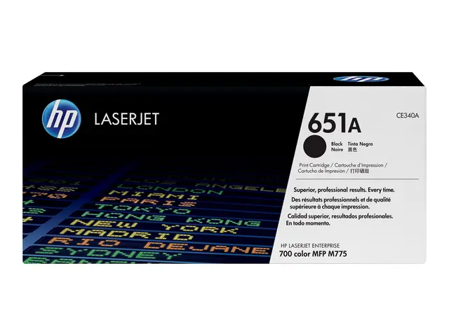 HP 651A - Svart original LaserJet tonerpatron (CE340A) for Color E...
