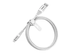 OtterBox Premium - Lightning-kabel USB hann til Lightning hann - 1 m - skyhvit