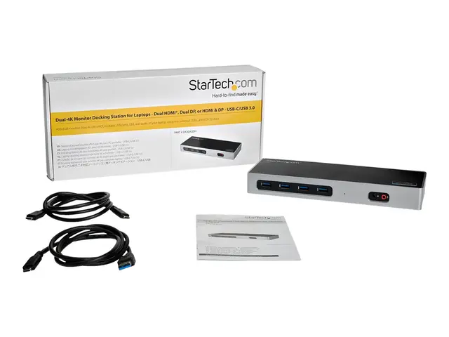 StarTech.com Dual 4K Dock - Mac and Windows USB-A & USB-C DP HDMI ...