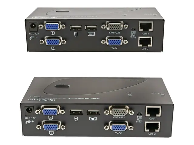 Startech 650 ft/200m USB 2.0 Dual VGA KVM Console Extender over Ca...