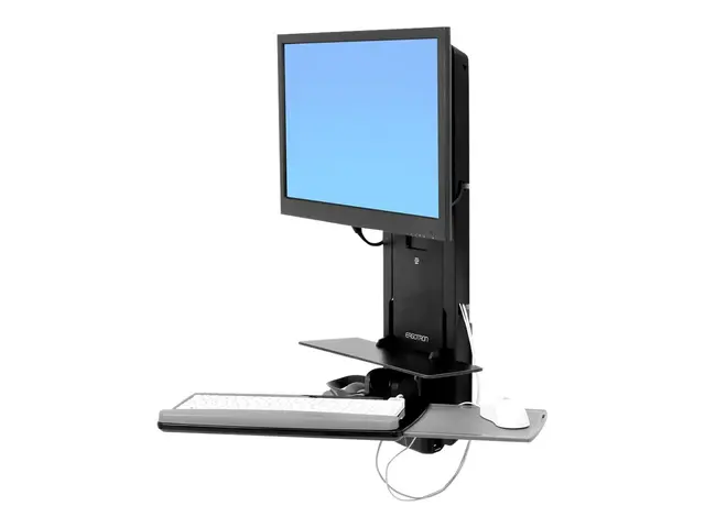 Ergotron StyleView Sit-Stand Vertical Lift, Patient Room montering...