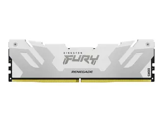 Kingston FURY Renegade - DDR5 - modul - 16 GB DIMM 288-pin - 7600 MT/s / PC5-60800 - CL38 - 1.45 V - ikke-bufret - on-die ECC - hvitt og sølv