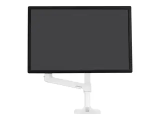 Ergotron LX - Monteringssett (leddarm) - for Skjerm aluminium, st&#229;l - hvit - skjermst&#248;rrelse: inntil 32&quot; - skrivebordsmonterbar